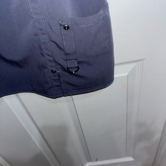 Dickies Women's Gray V-Neck Top- b/1081 - Picture 2 of 4